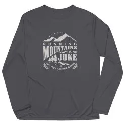 Men's Running Long Sleeve Performance Tee - Running Mountains