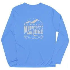 Men's Running Long Sleeve Performance Tee - Running Mountains -goneforarun Sales 2023 tr 45605 LIGHTBLUE MAIN
