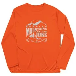 Men's Running Long Sleeve Performance Tee - Running Mountains -goneforarun Sales 2023 tr 45605 ORANGE MAIN