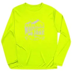 Men's Running Long Sleeve Performance Tee - Running Mountains -goneforarun Sales 2023 tr 45605 SAFETYYELLOW MAIN