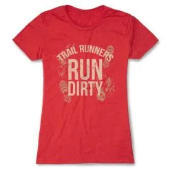 Women's Everyday Runners Tee - Run Dirty -goneforarun Sales 2023 tr 45620 RED FLAT