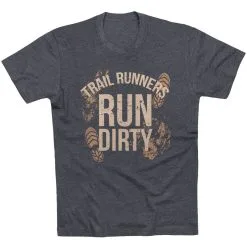 Running Short Sleeve T-Shirt - Run Dirty 25 Running Short Sleeve T-Shirt - Run Dirty -goneforarun Sales 2023 tr 45621 CHARCOAL FLAT