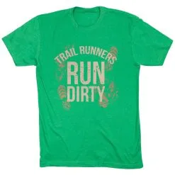 Running Short Sleeve T-Shirt - Run Dirty 27 Running Short Sleeve T-Shirt - Run Dirty -goneforarun Sales 2023 tr 45621 GREEN FLAT