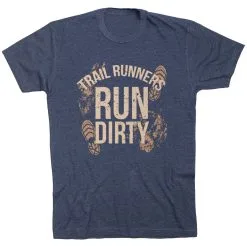 Running Short Sleeve T-Shirt - Run Dirty 30 Running Short Sleeve T-Shirt - Run Dirty -goneforarun Sales 2023 tr 45621 NAVY FLAT