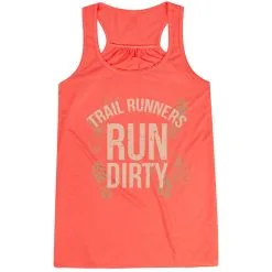 Flowy Racerback Tank Top - Run Dirty -goneforarun Sales 2023 tr 45622 CORAL MAIN