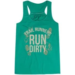 Flowy Racerback Tank Top - Run Dirty -goneforarun Sales 2023 tr 45622 GREEN MAIN