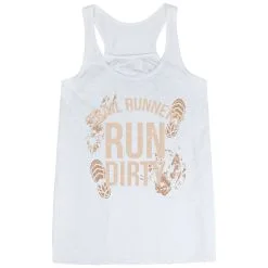 Flowy Racerback Tank Top - Run Dirty -goneforarun Sales 2023 tr 45622 WHITE MAIN