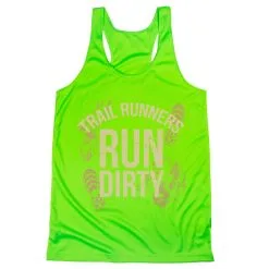 Women's Racerback Performance Tank Top - Run Dirty -goneforarun Sales 2023 tr 45624 LIME MAIN