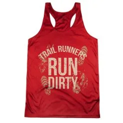 Women's Racerback Performance Tank Top - Run Dirty -goneforarun Sales 2023 tr 45624 RED MAIN