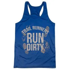 Women's Racerback Performance Tank Top - Run Dirty -goneforarun Sales 2023 tr 45624 ROYAL MAIN