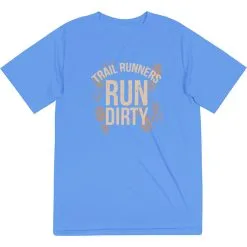 Men's Running Short Sleeve Performance Tee - Run Dirty 16 Men's Running Short Sleeve Performance Tee - Run Dirty -goneforarun Sales 2023 tr 45628 LIGHTBLUE MAIN