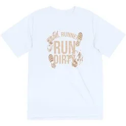 Men's Running Short Sleeve Performance Tee - Run Dirty 21 Men's Running Short Sleeve Performance Tee - Run Dirty -goneforarun Sales 2023 tr 45628 WHITE MAIN
