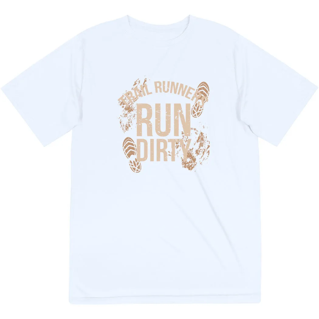 Men's Running Short Sleeve Performance Tee - Run Dirty 12 Men's Running Short Sleeve Performance Tee - Run Dirty - Image 10