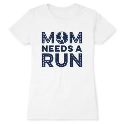 Women's Everyday Runners Tee - Mom Needs A Run -goneforarun Sales 2023 tr 45631 WHITE FLAT