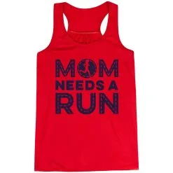 Flowy Racerback Tank Top - Mom Needs A Run -goneforarun Sales 2023 tr 45633 RED MAIN