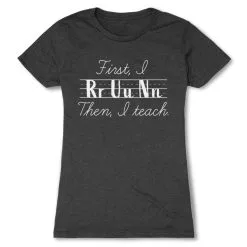 Women's Everyday Runners Tee - First I Run Then I Teach 17 Women's Everyday Runners Tee - First I Run Then I Teach -goneforarun Sales 2023 tr 45661 CHARCOAL FLAT