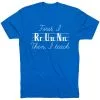 Running Short Sleeve T-Shirt - First I Run Then I Teach -goneforarun Sales 2023 tr 45662 ROYAL FLAT