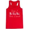 Flowy Racerback Tank Top - First I Run Then I Teach -goneforarun Sales 2023 tr 45663 RED MAIN