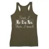 Women's Everyday Tank Top - First I Run Then I Teach -goneforarun Sales 2023 tr 45664 OLIVE MAIN