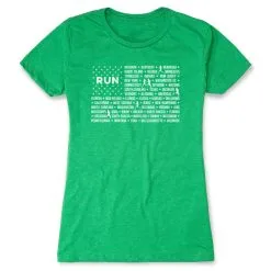 Women's Everyday Runners Tee - We Run United -goneforarun Sales 2023 tr 45726 GREEN FLAT