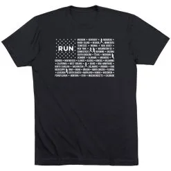 Running Short Sleeve T-Shirt - We Run United -goneforarun Sales 2023 tr 45727 BLACK FLAT