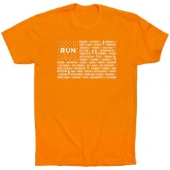 Running Short Sleeve T-Shirt - We Run United -goneforarun Sales 2023 tr 45727 ORANGE FLAT