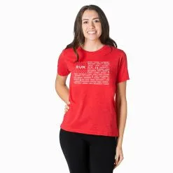Running Short Sleeve T-Shirt - We Run United -goneforarun Sales 2023 tr 45727 RED FEMALE