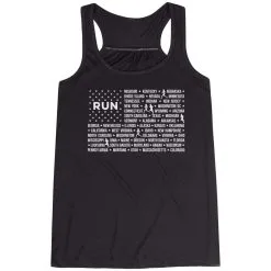 Flowy Racerback Tank Top - We Run United -goneforarun Sales 2023 tr 45728 BLACK MAIN