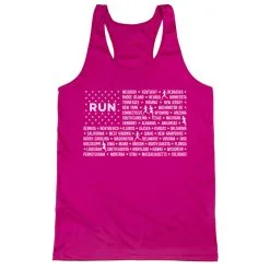Women's Racerback Performance Tank Top - We Run United -goneforarun Sales 2023 tr 45730 PINK MAIN
