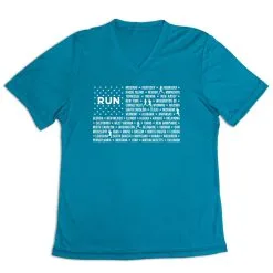 Women's Short Sleeve Tech Tee - We Run United -goneforarun Sales 2023 tr 45731 LIGHTBLUE MAIN