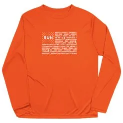 Men's Running Long Sleeve Performance Tee - We Run United 17 Men's Running Long Sleeve Performance Tee - We Run United -goneforarun Sales 2023 tr 45735 ORANGE MAIN