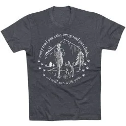 Running Short Sleeve T-Shirt - Every Road You Take -goneforarun Sales 2023 tr 45749 CHARCOAL FLAT