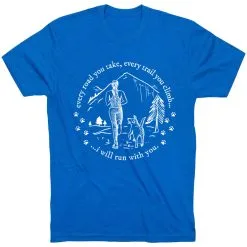 Running Short Sleeve T-Shirt - Every Road You Take -goneforarun Sales 2023 tr 45749 ROYAL FLAT