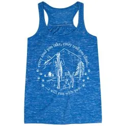 Flowy Racerback Tank Top - Every Road You Take