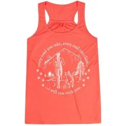 Flowy Racerback Tank Top - Every Road You Take -goneforarun Sales 2023 tr 45750 CORAL MAIN
