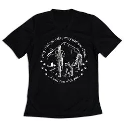 Women's Short Sleeve Tech Tee - Every Road You Take -goneforarun Sales 2023 tr 45753 BLACK MAIN