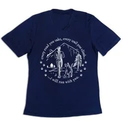 Women's Short Sleeve Tech Tee - Every Road You Take -goneforarun Sales 2023 tr 45753 NAVY MAIN