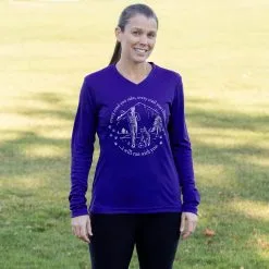 Women's Long Sleeve Tech Tee - Every Road You Take -goneforarun Sales 2023 tr 45754 ROYAL FEMALE