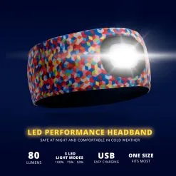 Running LED Lighted Performance Headband - Sunrise -goneforarun Sales 2023 tr 45759 DETAILS