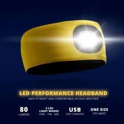 Running LED Lighted Performance Headband - Nighthawk -goneforarun Sales 2023 tr 45760 DETAILS