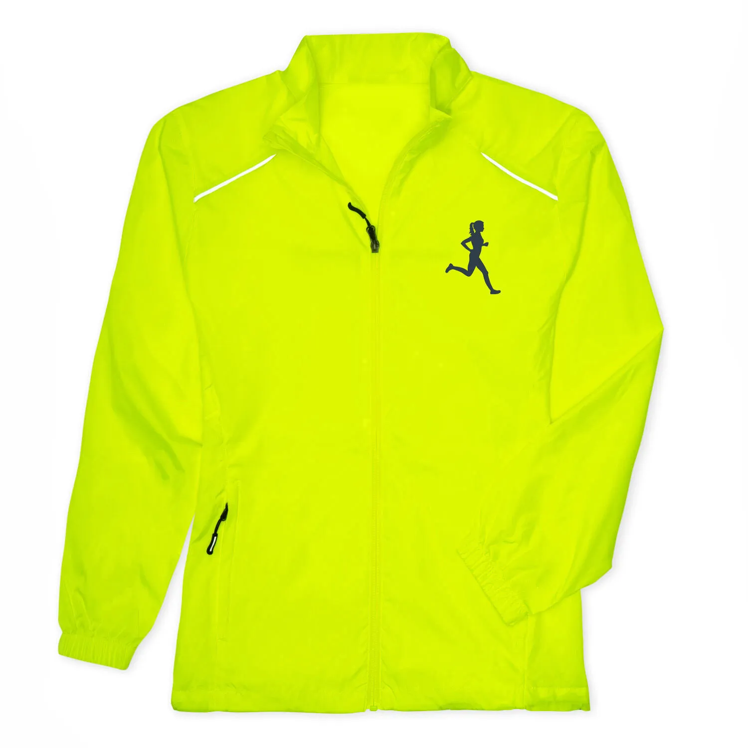 Women's Lightweight Jacket - Run Girl Silhouette 3 Women's Lightweight Jacket - Run Girl Silhouette