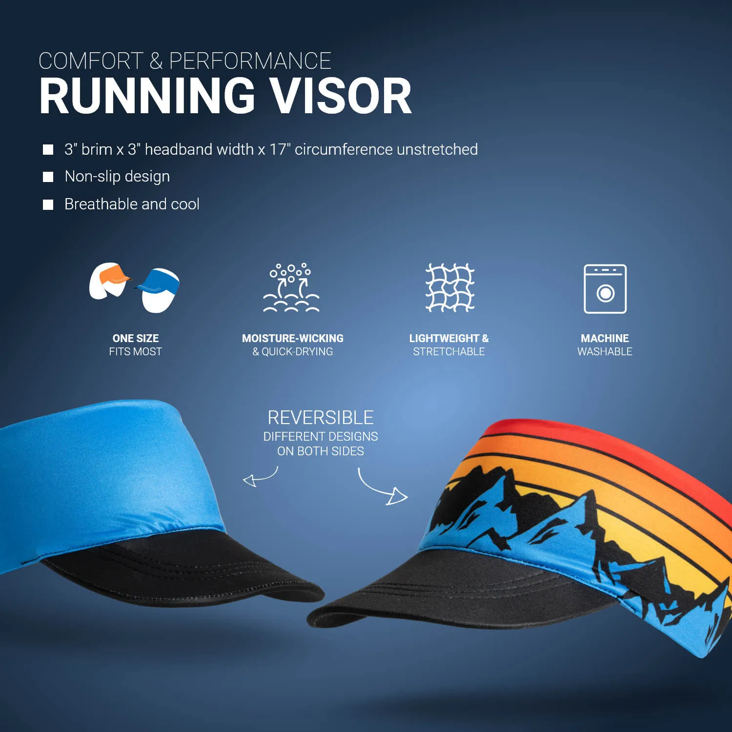 Running Comfort Performance Visor - Free & Wild 4 Running Comfort Performance Visor - Free & Wild - Image 2