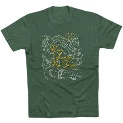 Running Short Sleeve T-Shirt - Run And Leave No Trace -goneforarun Sales 2023 tr 45792 FOREST FLAT