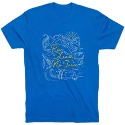 Running Short Sleeve T-Shirt - Run And Leave No Trace -goneforarun Sales 2023 tr 45792 ROYAL FLAT