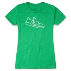 Women's Everyday Runners Tee - Run Shoe 18 Women's Everyday Runners Tee - Run Shoe -goneforarun Sales 2023 tr 45802 GREEN FLAT