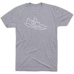 Running Short Sleeve T-Shirt - Run Shoe -goneforarun Sales 2023 tr 45803 GRAY FLAT