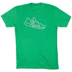Running Short Sleeve T-Shirt - Run Shoe -goneforarun Sales 2023 tr 45803 GREEN FLAT