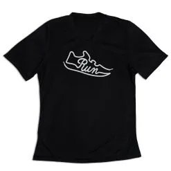 Women's Short Sleeve Tech Tee - Run Shoe 14 Women's Short Sleeve Tech Tee - Run Shoe -goneforarun Sales 2023 tr 45807 BLACK MAIN