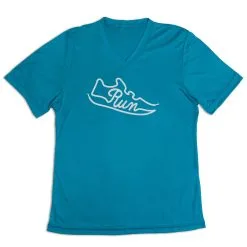 Women's Short Sleeve Tech Tee - Run Shoe 15 Women's Short Sleeve Tech Tee - Run Shoe -goneforarun Sales 2023 tr 45807 LIGHTBLUE MAIN