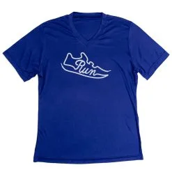 Women's Short Sleeve Tech Tee - Run Shoe 19 Women's Short Sleeve Tech Tee - Run Shoe -goneforarun Sales 2023 tr 45807 ROYAL MAIN